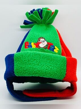 Baby Looney Tunes Baby Taz Toddler Colorblock Fleece Hat Beanie Ear Flap Cap